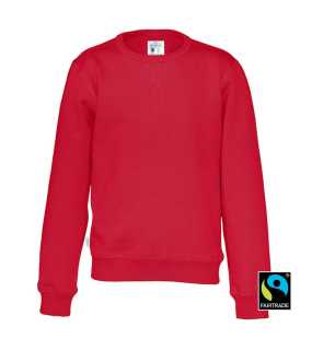 Detská mikina (COTTOVER CREW NECK KID) > červená > 130/140 cm