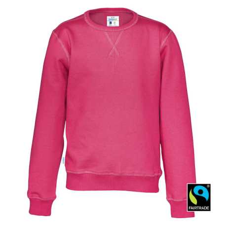 Detská mikina (COTTOVER CREW NECK KID) > ružová (cerise) > 130/140 cm