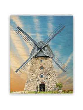 Drevený obraz (Windmill 2026) - 24 x 30 cm