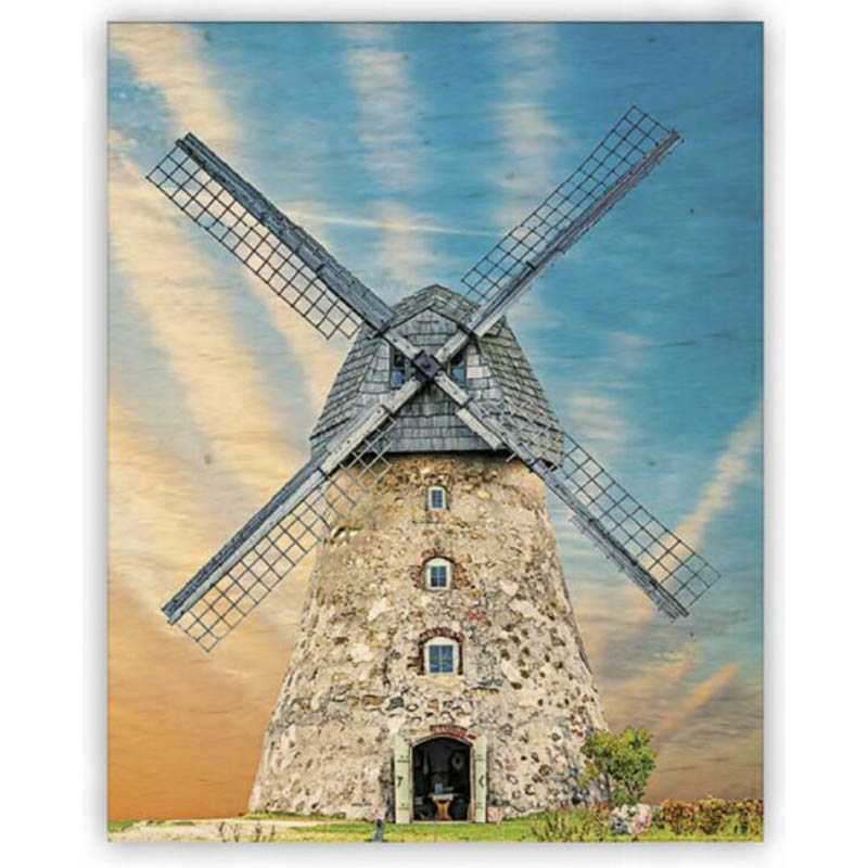 Drevený obraz (Windmill 2026) - 24 x 30 cm