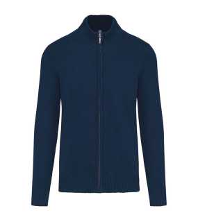 Pánsky sveter (KARIBAN MENS FULL ZIP CARDIGAN) > modrá (navy) > XL