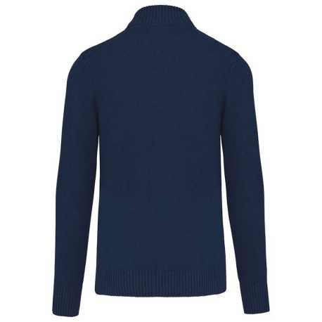 Pánsky sveter (KARIBAN MENS FULL ZIP CARDIGAN) > modrá (navy) > 2XL