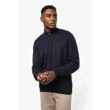 Pánsky sveter (KARIBAN MENS FULL ZIP CARDIGAN) > čierna > 2XL