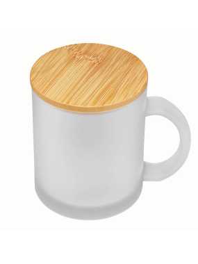 Sklenená šálka > biela (frosted)