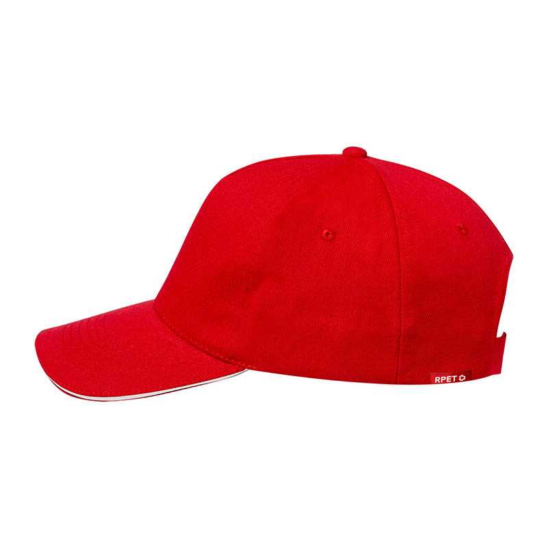 RPET baseballová čiapka > červená
