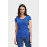 Dámske tričko (SOLS MOON WOMENS V-NECK T-SHIRT) > čierna (deep) > 2XL
