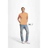 Tričko (SOLS REGENT UNISEX ROUND COLLAR T-SHIRT) > oranžová (apricot) > M