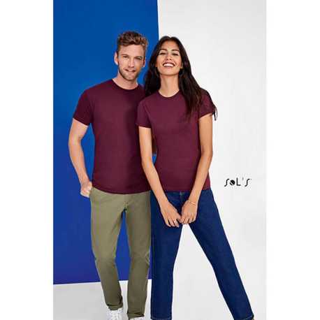 Tričko (SOLS REGENT UNISEX ROUND COLLAR T-SHIRT) > červená (burgundy) > 2XL