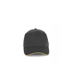 6 panelová šiltovka(K-UP CAP IN ORGANIC COTTON WITH CONTRASTING SANDWICH PEAK - 6PANELS)>š