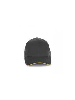 6 panelová šiltovka(K-UP CAP IN ORGANIC COTTON WITH CONTRASTING SANDWICH PEAK - 6PANELS)>š