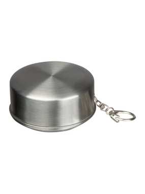 Skladací pohár na pitie z nehrdzavejúcej ocele > sivá