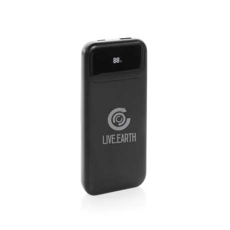 Powerbanka Turbopack 10000mAh s integr. káblami z RCS plastu > čierna