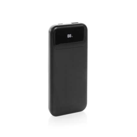 Powerbanka Turbopack 10000mAh s integr. káblami z RCS plastu > čierna
