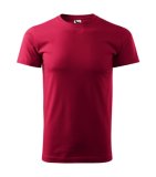 Unisex tričko (MALFINI Heavy New) > červená (marlboro) > XS