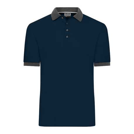 Pánska polokošeľa (DAIBER Men's Polo) > modrá (navy) / šedá (anthracite melange) > S