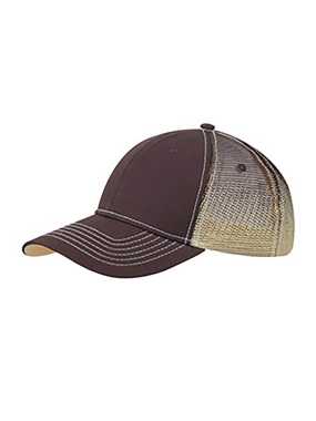 6 panelová šiltovka > hnedá