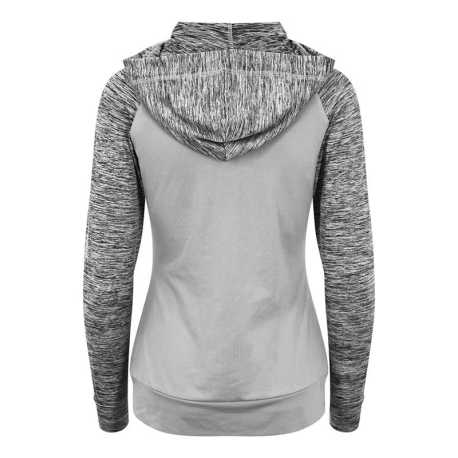 Dámska mikina (Just Cool WOMEN'S COOL CONTRAST ZOODIE) > šedá / šedá (melange) > XS