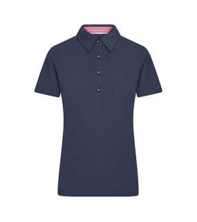 Dámska polokošeľa (JN Ladies Traditional Polo) > modrá (navy) / červená / biela > M