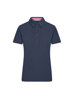 Dámska polokošeľa (JN Ladies Traditional Polo) > modrá (navy) / červená / biela > M