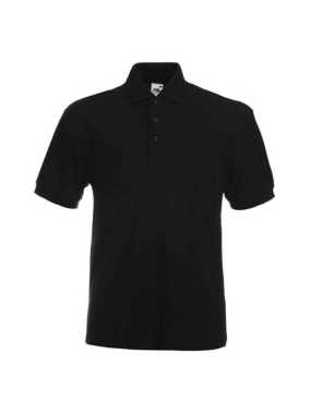 Pánska polokošeľa (FRUIT OF THE LOOM Heavy 65/35 Polo ) > čierna > L