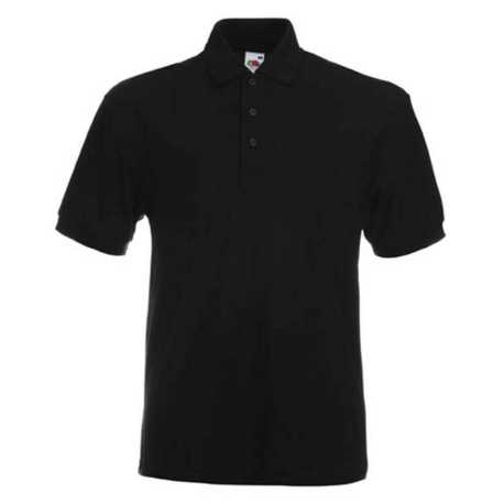 Pánska polokošeľa (FRUIT OF THE LOOM Heavy 65/35 Polo ) > čierna > S
