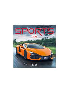 Nástenný kalendár (Sports Cars 2026) - 33 x 33 cm