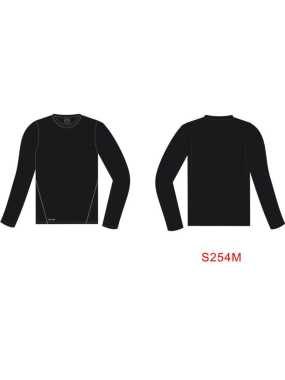 Pánske tričko (SPIRO MENS QUICK-DRY LONG SLEEVE T-SHIRT) > čierna > M