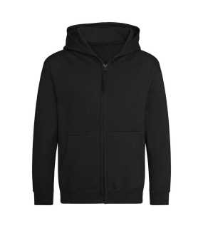 Detská mikina (Just Hoods KIDS ZOODIE) > čierna (deep) > 12/13