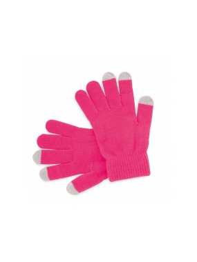 Dotykové rukavice na obrazovku > ružová (fuchsia)