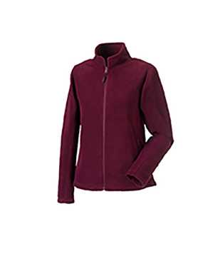 Dámska fleece bunda(Full Zip Outdoor Fleece RUSSELL) > červená (burgundy) > L