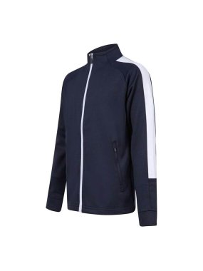 Detská mikina (Finden + Hales KID'S KNITTED TRACKSUIT TOP) > modrá (navy) / biela > 13