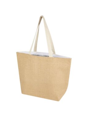 Juta 300 g/m2 jutová nákupní taška 12 l > prírodná / biela