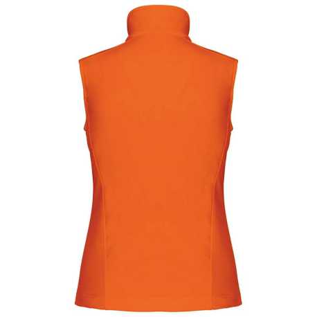 Dámska softshell vesta (KARIBAN LADIES SOFTSHELL BODYWARMER)>oranžová (fluorescent)>4XL