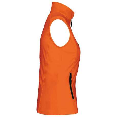 Dámska softshell vesta (KARIBAN LADIES SOFTSHELL BODYWARMER)>oranžová (fluorescent)>4XL