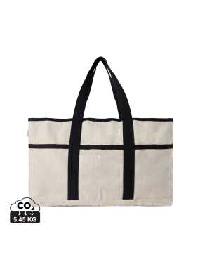 Plážová taška VINGA Volonne z recykl. canvas AWARE™ > biela (off)