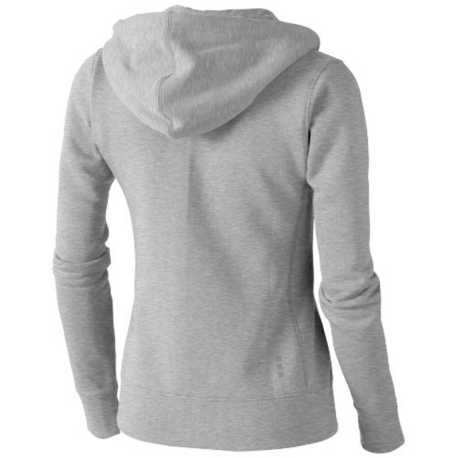 Dámska mikina so zipsom (Arora hooded full zip ladies sweater Elevate)>šedá (melange)>XS