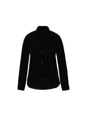 Dámska košeľa (KARIBAN LADIES LONG SLEEVE SHIRT) > čierna > S