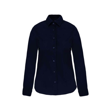 Dámska košeľa (KARIBAN LADIES LONG SLEEVE SHIRT) > modrá (navy) > M