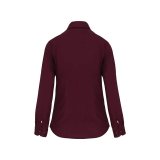 Dámska košeľa (KARIBAN LADIES LONG SLEEVE SHIRT) > červená (wine) > 2XL