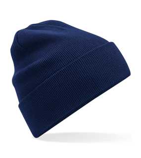 Unisex čiapka (Beechfield Organic Cotton Original Cuffed Beanie) > modrá (oxford navy)