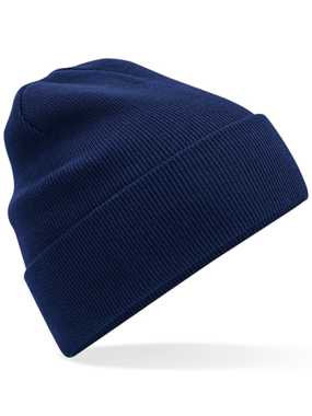 Unisex čiapka (Beechfield Organic Cotton Original Cuffed Beanie) > modrá (oxford navy)