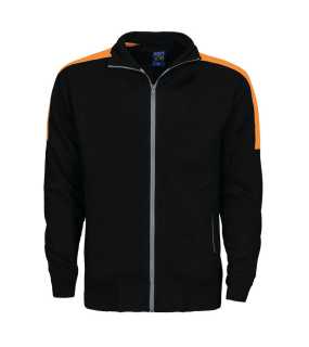 Pánska mikina (PROJOB SWEATSHIRT) > čierna / oranžová > XL