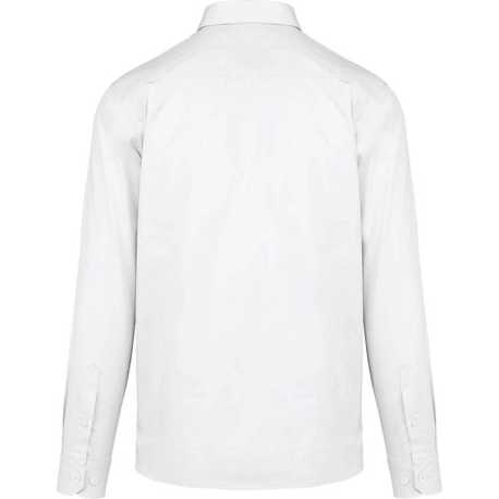 Pánska košeľa (Kariban MEN'S NEVADA LONG SLEEVE COTTON SHIRT) > biela > XS