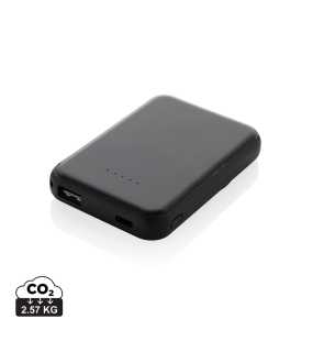 Magnetická powerbanka Stellar 5000mAh 5W z RCS plastu > čierna