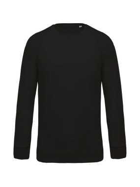Pánska mikina(KARIBAN MEN'S CREW NECK RAGLAN SLEEVESWEAT) > čierna > L