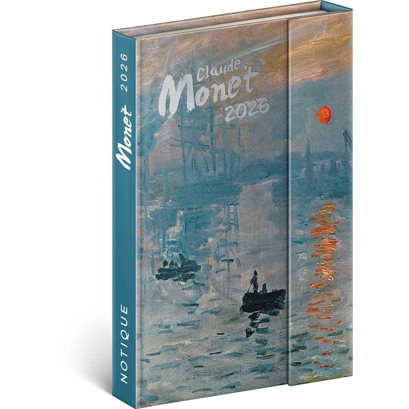 Diár (Magnetický diár 2026) - 11 x 16 cm  > Claude Monet > týždenný B6