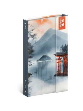 Diár (Magnetický diár 2026) - 13 x 21 cm  > Japonsko > týždenný A5
