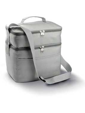 Chladiaca taška (KIMOOD DOUBLE COMPARTMENT COOLER BAG) > šedá (light)
