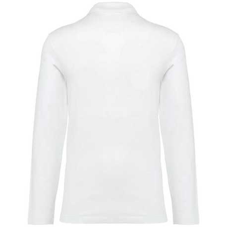 Pánska polokošeľa (MEN'S LONG-SLEEVED SUPIMA® POLO SHIRT) > biela > 2XL