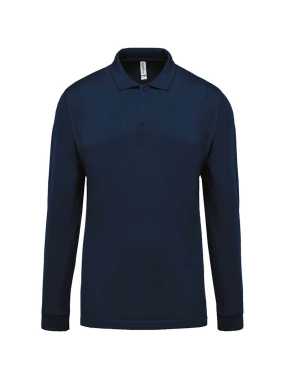 Pánska polokošeľa(KARIBAN MEN'S PIQUÉ LONG SLEEVE POLO SHIRT) > modrá (navy) > 3XL
